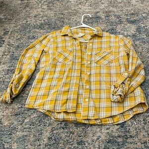 Harper Yellow Plaid Top
